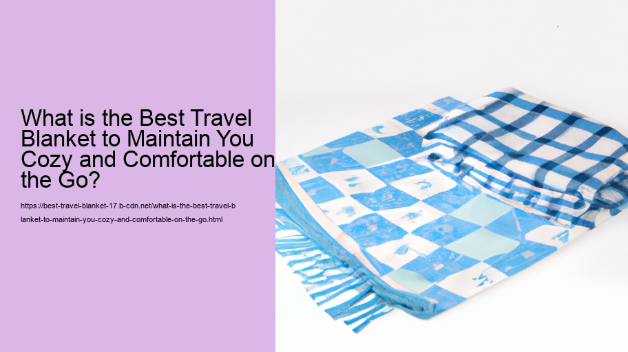 What is the Best Travel Blanket to Maintain You Cozy and Comfortable on the Go?