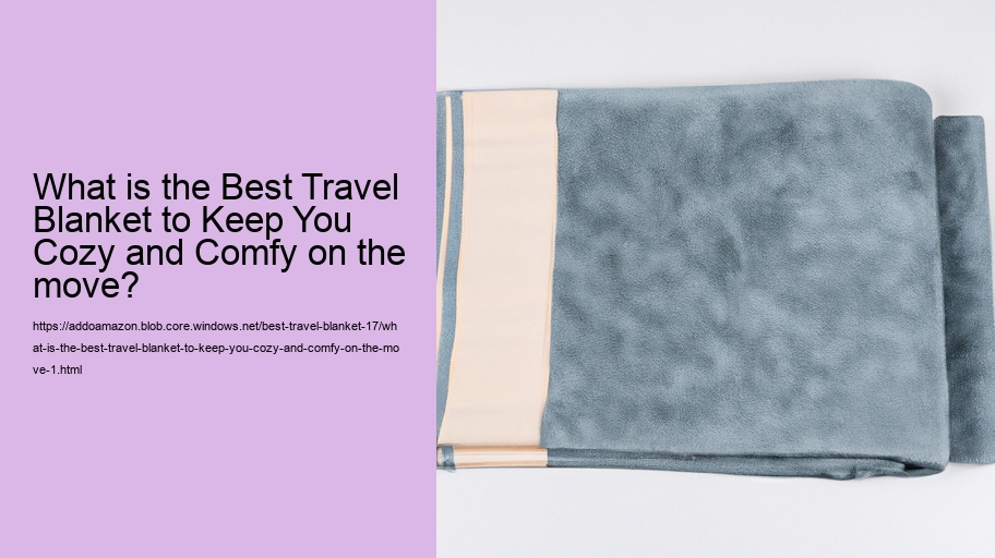 What is the Best Travel Blanket to Keep You Cozy and Comfy on the move?