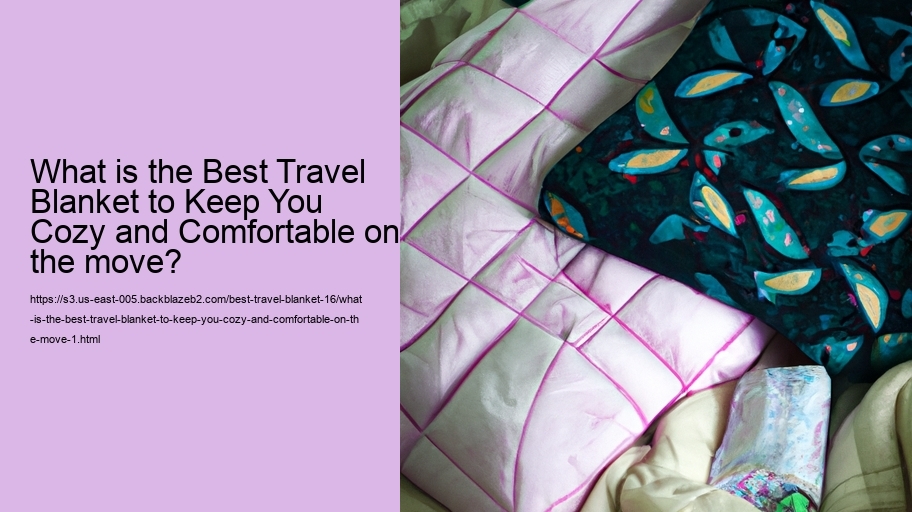 What is the Best Travel Blanket to Keep You Cozy and Comfortable on the move?