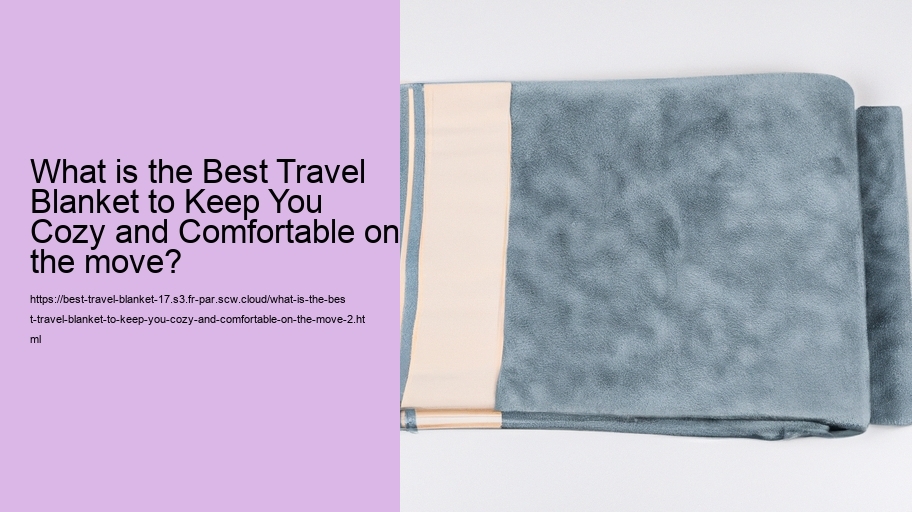 What is the Best Travel Blanket to Keep You Cozy and Comfortable on the move?