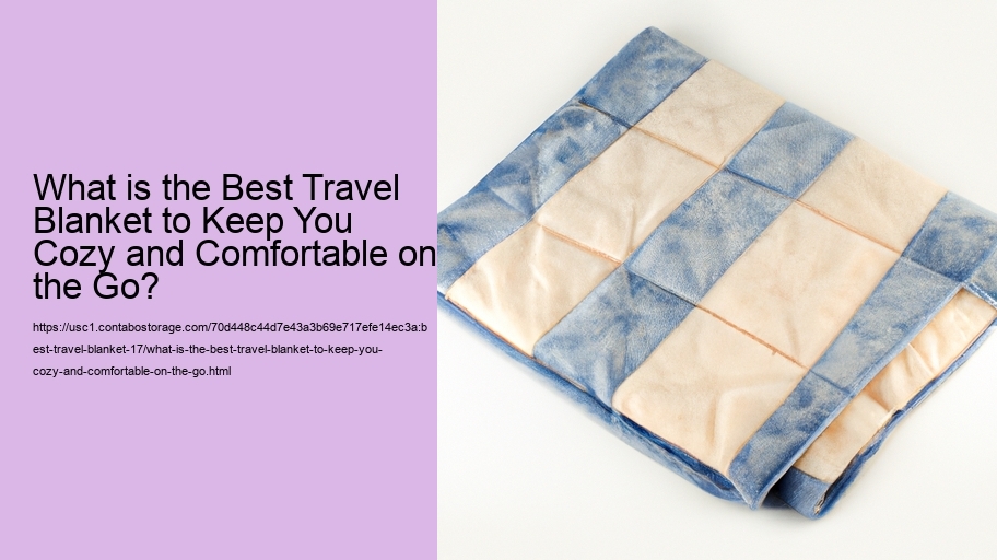 What is the Best Travel Blanket to Keep You Cozy and Comfortable on the Go?