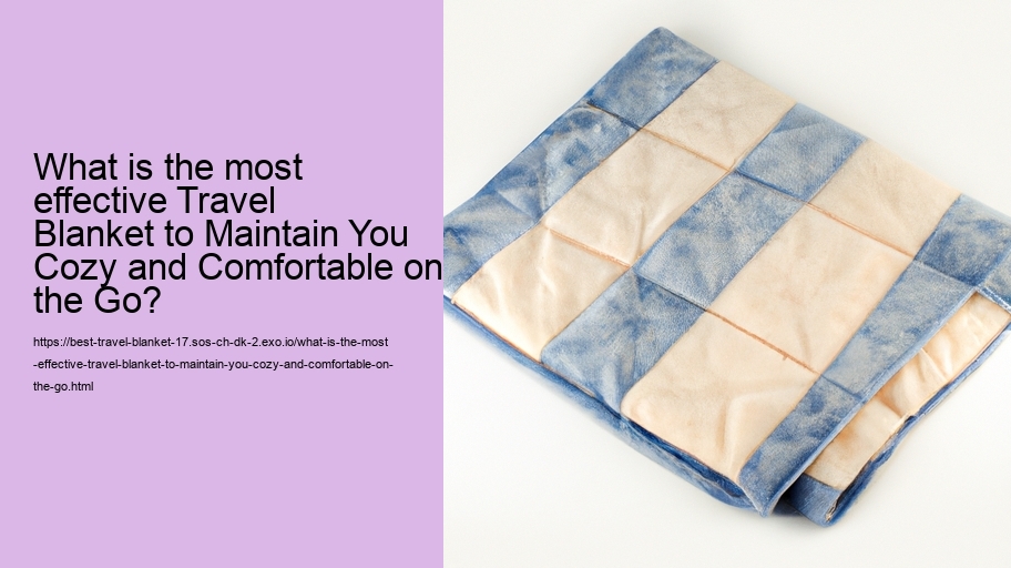 What is the most effective Travel Blanket to Maintain You Cozy and Comfortable on the Go?