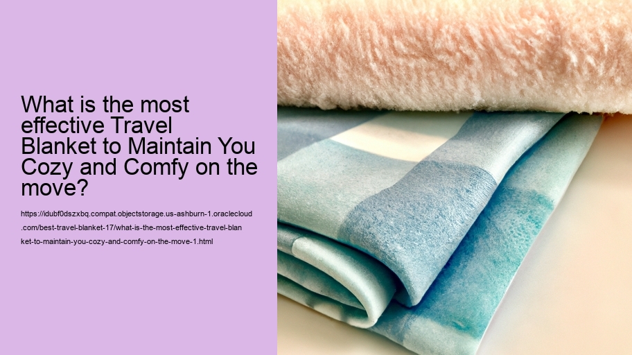What is the most effective Travel Blanket to Maintain You Cozy and Comfy on the move?