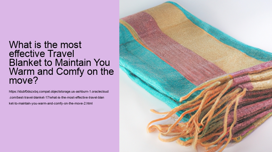 What is the most effective Travel Blanket to Maintain You Warm and Comfy on the move?