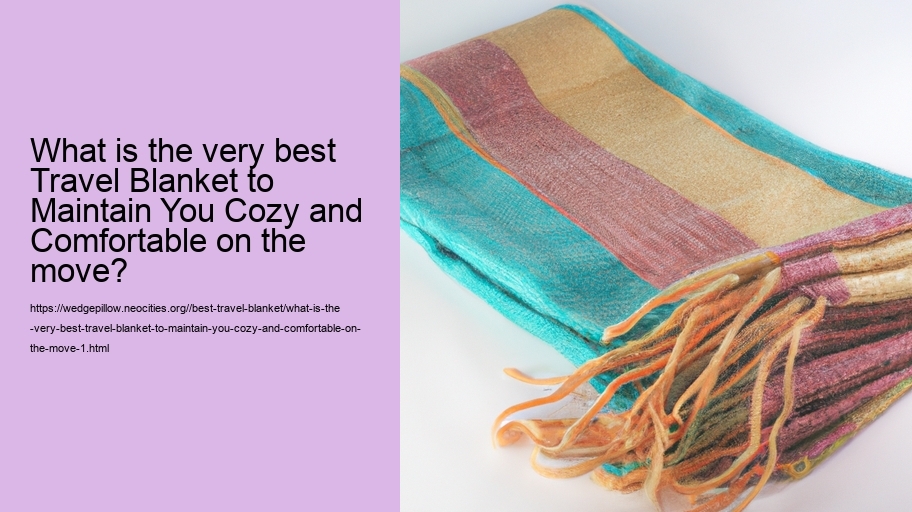 What is the very best Travel Blanket to Maintain You Cozy and Comfortable on the move?