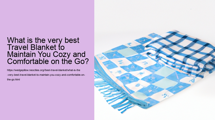 What is the very best Travel Blanket to Maintain You Cozy and Comfortable on the Go?