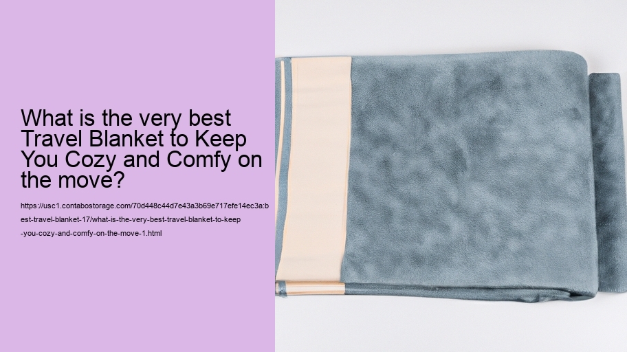 What is the very best Travel Blanket to Keep You Cozy and Comfy on the move?