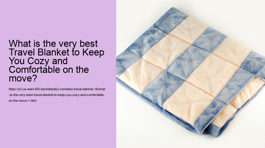 What is the very best Travel Blanket to Keep You Cozy and Comfortable on the move?