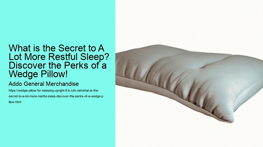 What is the Secret to A Lot More Restful Sleep? Discover the Perks of a Wedge Pillow!